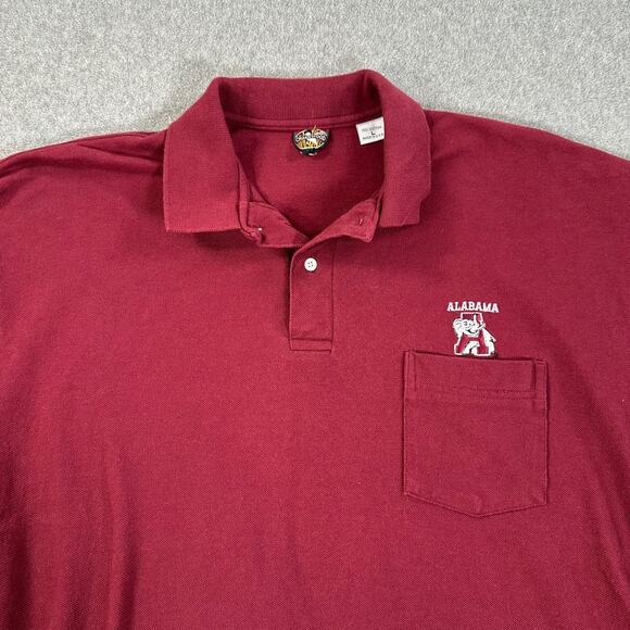 Vintage Alabama Crimson Tide Pocket Embroidered Polo Creekwood Mens Large Big AL - Picture 5 of 9
